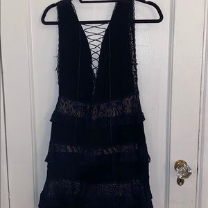 Black lace dress